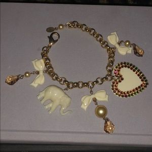 Tarina Tarantino Elephant Charm Bracelet